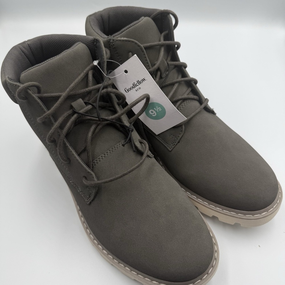 Goodfellow & Co Maynard Chukka Boots Men's 9.5 Charcoal Gray NWT
